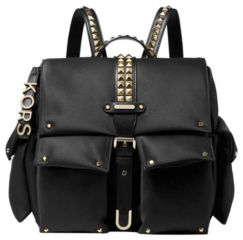 michael michael kors olivia medium studded satin backpack|Olivia Medium Studded Satin Backpack .